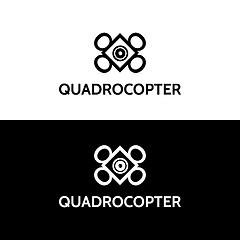 Image showing Emblem vector sign for quadrocopter