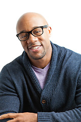 Image showing Smiling Man Wearing Glasses