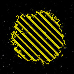 Image showing Grunge Hazard Stripes