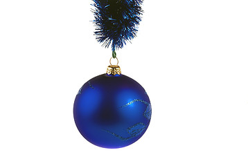 Image showing blue christmas ball