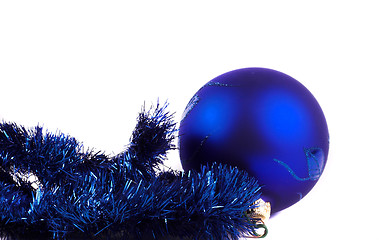 Image showing blue christmas ball