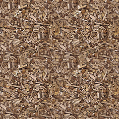 Image showing Wooden Mulch Texture