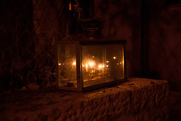 Image showing Chanuka lights in Jerusalem