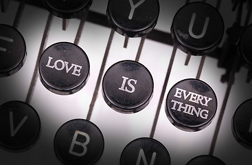 Image showing Typewriter with special buttons