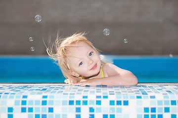 Image showing Cute little blond girl