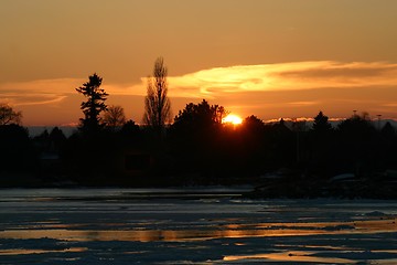 Image showing Winther sunset