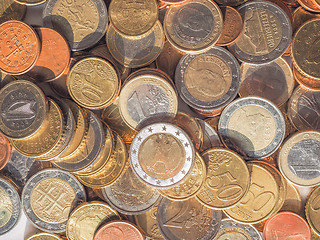 Image showing Euro coins