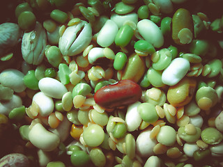 Image showing Retro look Beans salad