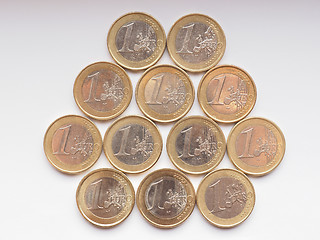 Image showing Euro coins