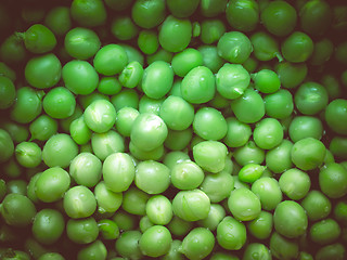 Image showing Retro look Green peas