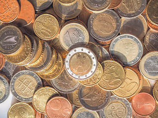 Image showing Euro coins