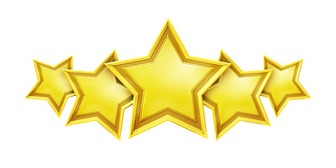 Image showing five star rating service