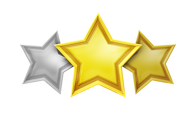 Image showing three star rating service