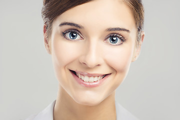 Image showing Smiling young woman