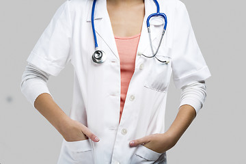 Image showing Beautiful young female doctor