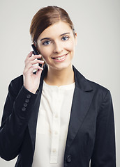 Image showing Business woman making phone call