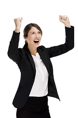 Image showing Happy business woman