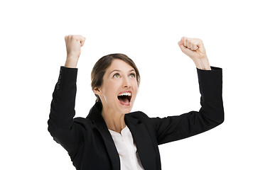 Image showing Happy business woman