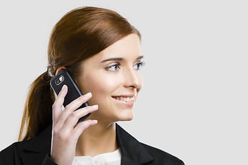 Image showing Business woman making phone call