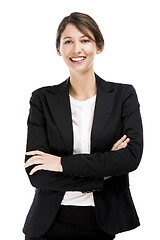 Image showing Happy business woman