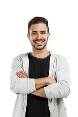 Image showing Smiling guy posing