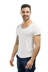 Image showing Smiling guy posing