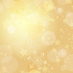 Image showing Christmas gold frame