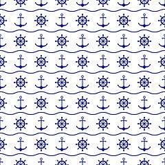 Image showing Seamless nautical pattern