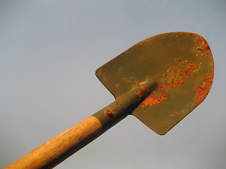 Image showing Rusty spade