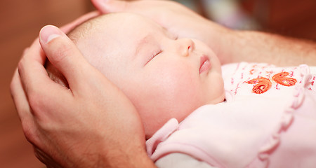 Image showing Sleeping baby