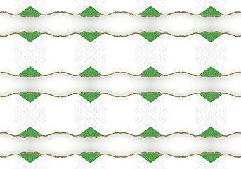 Image showing Ethnic pattern. Abstract kaleidoscope  fabric design.