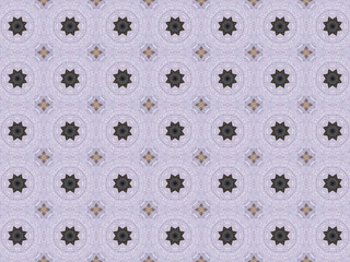 Image showing Ethnic pattern. Abstract kaleidoscope  fabric design.