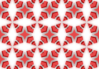 Image showing Ethnic pattern. Abstract kaleidoscope  fabric design.