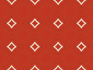 Image showing Ethnic pattern. Abstract kaleidoscope  fabric design.