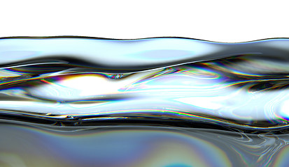 Image showing Petrol or gasoline splashes isolated 