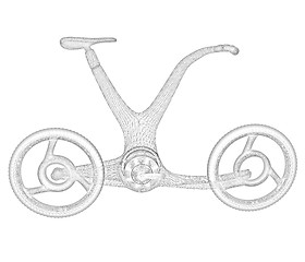 Image showing 3d modern bike concept