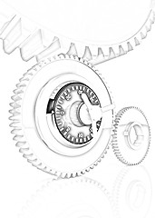 Image showing gears with lock