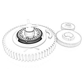 Image showing gears with lock