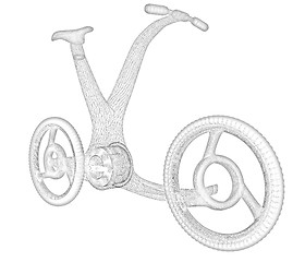 Image showing 3d modern bike concept