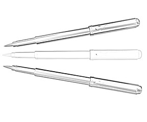 Image showing Metall corporate pen design 