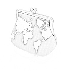 Image showing Purse Earth. On-line concept