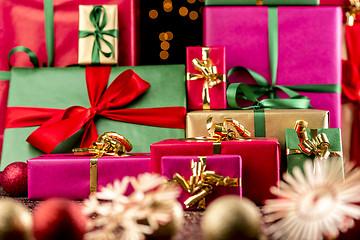 Image showing Christmas Presents Prepared for Handing Out