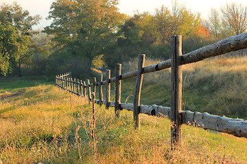 Image showing Wooden Fence