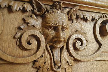 Image showing carved head