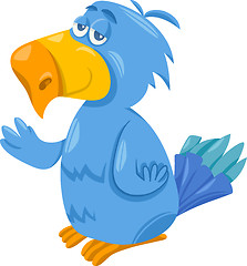 Image showing funny parrot cartoon illustration