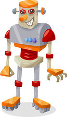 Image showing fantasy robot cartoon illustration