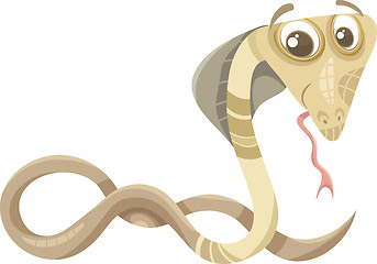 Image showing cobra animal cartoon illustration