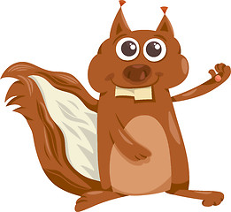 Image showing squirrel animal cartoon illustration