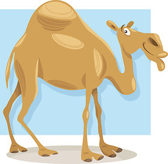 Image showing dromedary camel cartoon illustration