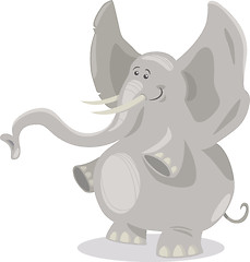 Image showing cute elephants cartoon illustration